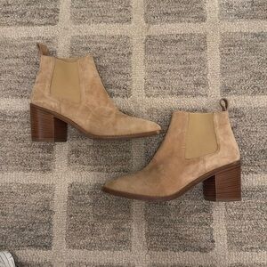 Jenni Kayne Suede Heeled Chelsea Boot